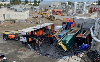 APG procède au nettoyage de digesteurs avec dépôts importants de sable et de matières solides en Californie