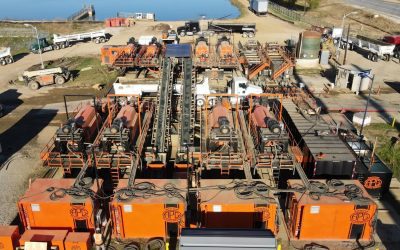 Élimination de tonnes sèches des bassins d’une usine d’épuration des eaux au Texas